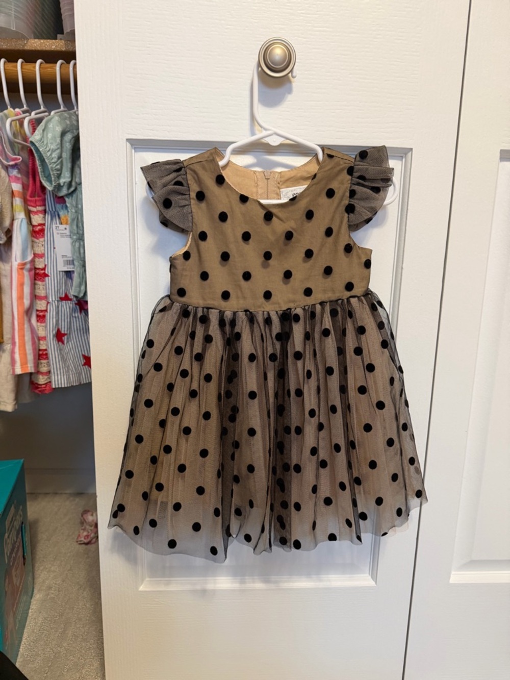 Girls Polka Dot Tulle Party Dress